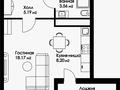 1-бөлмелі пәтер · 38.2 м² · 7/9 қабат, Нажимеденова 52, бағасы: 17.8 млн ₸ в Астане, Алматы р-н — фото 2