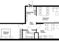 2-комнатная квартира, 73.3 м², 7/18 этаж, Е-36 5 за 31.5 млн 〒 в Астане, Нура р-н