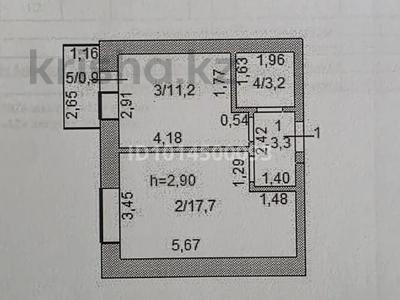 1-бөлмелі пәтер · 36.3 м² · 3/5 қабат, Назарбаева 7/7, бағасы: 13.8 млн ₸ в Кокшетау