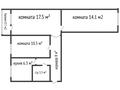 3-бөлмелі пәтер · 60.4 м² · 5/5 қабат, Корчагина 130, бағасы: 20 млн ₸ в Рудном — фото 26
