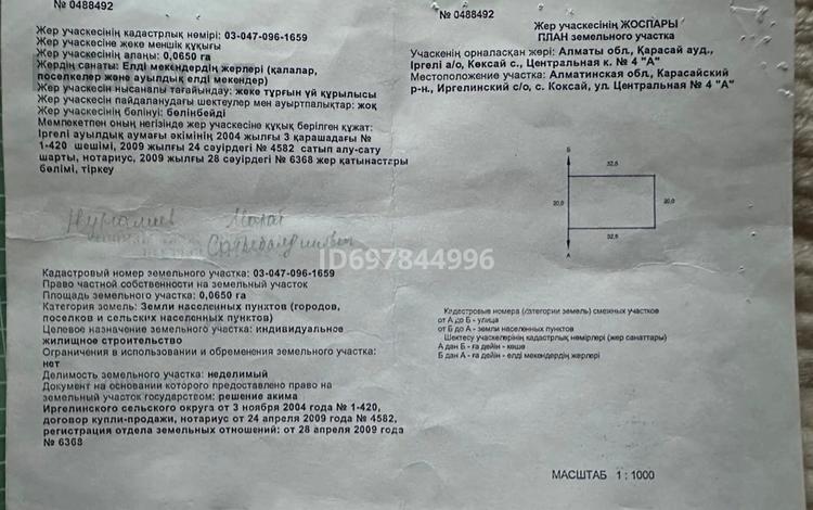 Участок 0.07 га, Наурызбай батыра 19 за 19.9 млн 〒 в Коксай (пути Ильича) — фото 3