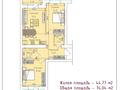 3-комнатная квартира · 74 м² · 5/9 этаж, Абылай Хана 19 за 22.5 млн ₸ в Щучинске — фото 2