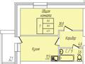 1-комнатная квартира · 40.9 м² · 1/5 этаж, Промышленная 40А за ~ 16 млн ₸ в Костанае — фото 2