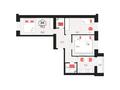 3-комнатная квартира · 79.8 м² · 9/9 этаж, Назарбаева 235 за ~ 35.9 млн ₸ в Костанае — фото 13