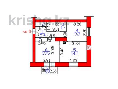 2-бөлмелі пәтер · 49.9 м² · 2/2 қабат, Кайсенова 78, бағасы: 21 млн ₸ в Усть-Каменогорске