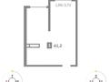 2-бөлмелі пәтер · 42.2 м² · 6/9 қабат, мкр Шугыла 342/1, бағасы: ~ 21.1 млн ₸ в Алматы, Наурызбайский р-н — фото 3