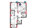 3-бөлмелі пәтер · 78.14 м², Турар Рыскулов 18, бағасы: ~ 64 млн ₸ в Астане, Есильский р-н — фото 3