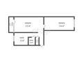 2-бөлмелі пәтер · 44.3 м² · 5/5 қабат, Карбышева 9, бағасы: 18 млн ₸ в Костанае — фото 4