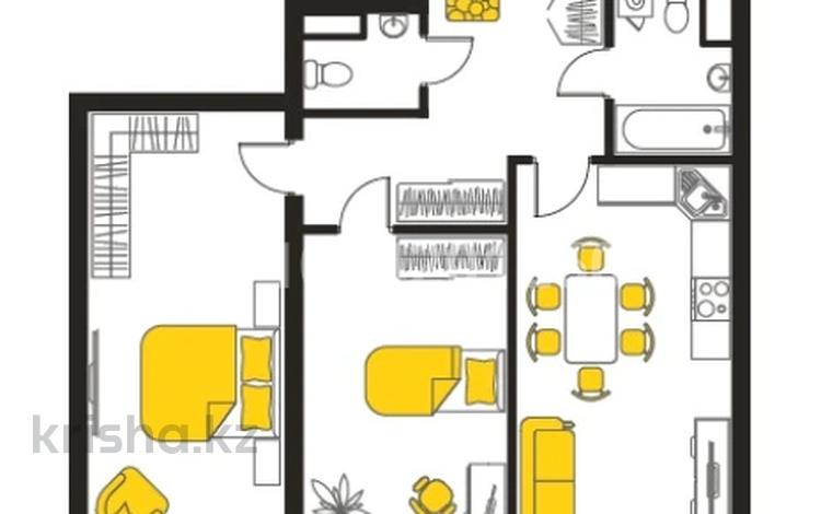 3-комнатная квартира · 72.6 м² · 10/10 этаж, Аэропортная 20 за ~ 34 млн ₸ в  — фото 6