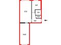 2-бөлмелі пәтер · 44.8 м² · 5/5 қабат, Юго-Восток ш/а., Мкр Юго-Восток пр. Строителей — Рынок Арай, бағасы: 16 млн ₸ в Караганде, Казыбек би р-н — фото 6