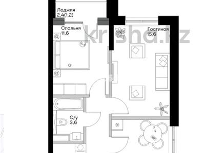 2-комнатная квартира · 52.1 м² · 4 этаж, СТ Монтажник, Естай 39/3 за 22 млн ₸ в 