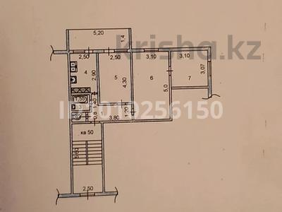 3-комнатная квартира · 60 м² · 2/5 этаж, 17-й микрорайон, 17-й микрорайон 16а за 26 млн ₸ в Шымкенте, Аль-Фарабийский р-н