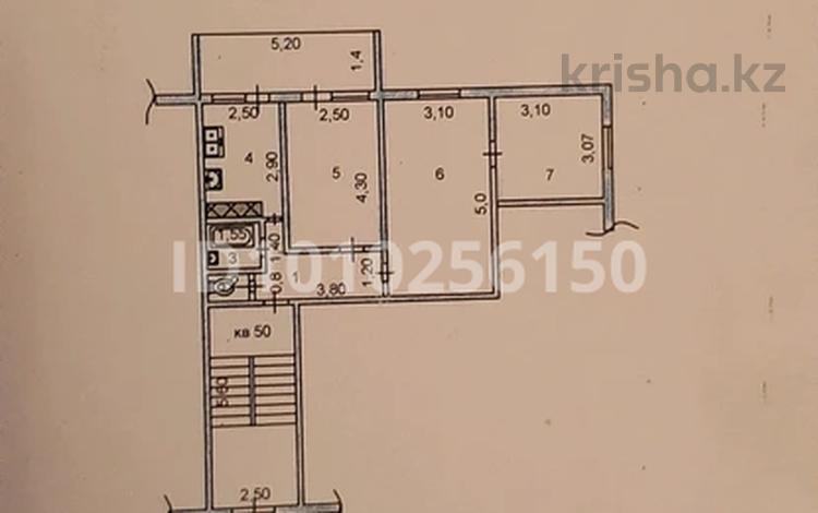 3-бөлмелі пәтер · 60 м² · 2/5 қабат, 17-й микрорайон, 17-й микрорайон 16а, бағасы: 26 млн ₸ в Шымкенте, Аль-Фарабийский р-н — фото 2