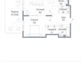 2-бөлмелі пәтер · 79.9 м² · 1/3 қабат, Мкр. Мирас — Аскарова, бағасы: ~ 140.9 млн ₸ в Алматы, Бостандыкский р-н