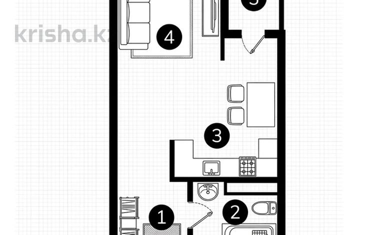 1-бөлмелі пәтер · 36 м² · 5/7 қабат, Естай 39/3, бағасы: 17.6 млн ₸ в  — фото 2