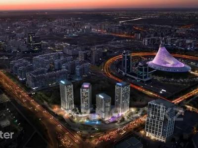 3-бөлмелі пәтер · 100 м², Туран 39а — Хан шатыр, бағасы: 73.9 млн ₸ в Астане, Нура р-н