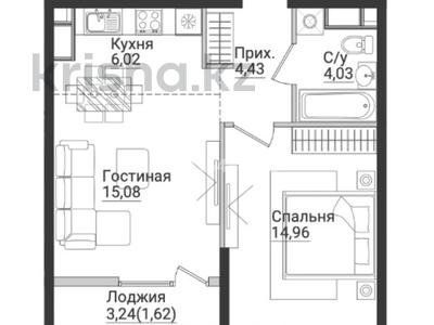 2-комнатная квартира · 46.14 м² · 8/12 этаж, Есенжанова 82 — Абая-Тлендиева за 44.3 млн ₸ в Алматы, Бостандыкский р-н