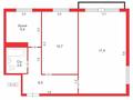 2-комнатная квартира · 41 м² · 4/5 этаж, мкр Новый Город, ул. Лободы за 19 млн ₸ в Караганде, Казыбек би р-н — фото 9