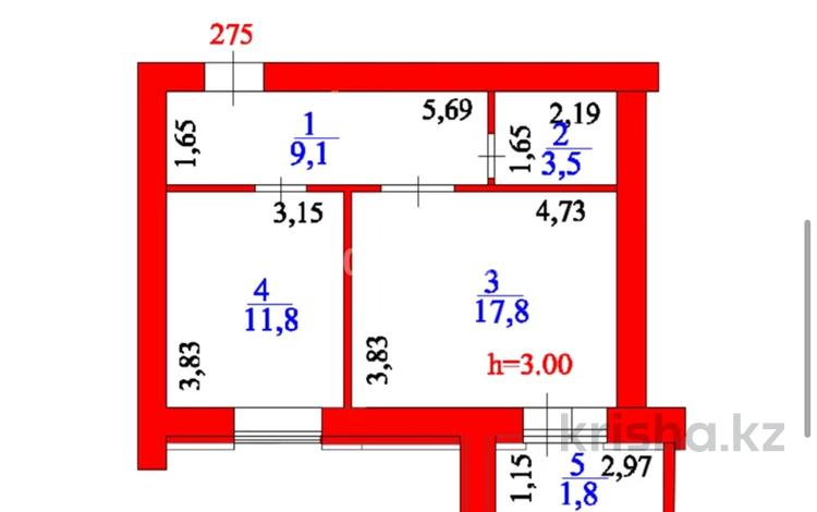 1-комнатная квартира · 44 м² · 12/12 этаж, Жумекен Нажимеденов 46 — Нажмиденова - мост Улы Дала за 19.8 млн ₸ в Астане, Сарайшык р-н — фото 2