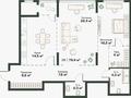 2-бөлмелі пәтер · 80 м² · 2/3 қабат, Толеметова 100/1 — Утегенова, бағасы: 54 млн ₸ в Шымкенте, Абайский р-н — фото 24