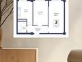 2-бөлмелі пәтер · 56.8 м² · 3/9 қабат, Есенберлина 94, бағасы: 29 млн ₸ в Усть-Каменогорске — фото 2