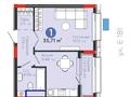 1-бөлмелі пәтер · 36 м² · 2/9 қабат, Шоссе Коргалжын 24/2, бағасы: 19.8 млн ₸ в Астане — фото 2