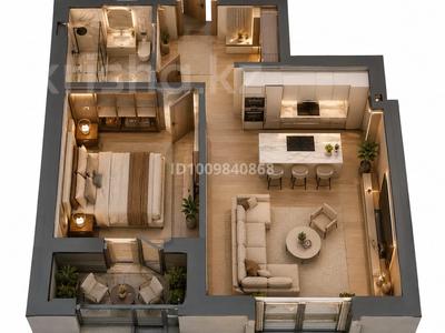 2-бөлмелі пәтер · 41.33 м² · 2/9 қабат, Шамши Калдаяков 14, бағасы: 30 млн ₸ в Астане, Сарайшык р-н