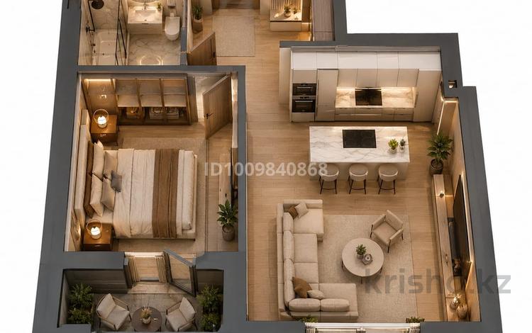 2-бөлмелі пәтер · 41.33 м² · 2/9 қабат, Шамши Калдаяков 14, бағасы: 30 млн ₸ в Астане, Сарайшык р-н — фото 18