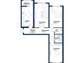 3-бөлмелі пәтер · 81.58 м², Мустафы Шокая 229/10, бағасы: ~ 42.4 млн ₸ в Шымкенте, Каратауский р-н — фото 3