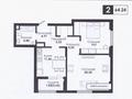 2-комнатная квартира, 65 м², 4/16 этаж, Ильяс Омаров 2/1 за 29.5 млн 〒 в Астане, Нура р-н — фото 9