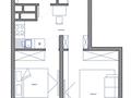 1-бөлмелі пәтер · 40.3 м² · 16/22 қабат, Толе би 19а, бағасы: ~ 24.2 млн ₸ в Астане, Нура р-н