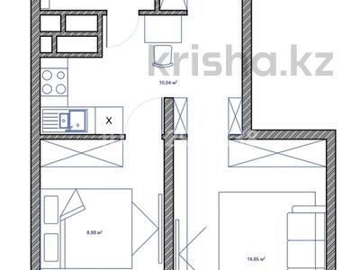 1-комнатная квартира · 40.3 м² · 16/22 этаж, Толе би 19а за ~ 24.2 млн ₸ в Астане, Нура р-н