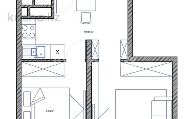 1-бөлмелі пәтер · 40.3 м² · 16/22 қабат, Толе би 19а, бағасы: ~ 24.2 млн ₸ в Астане, Нура р-н — фото 3