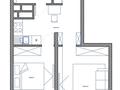 1-бөлмелі пәтер · 40.3 м² · 16/22 қабат, Толе би 19а, бағасы: 24 млн ₸ в Астане, Нура р-н — фото 2