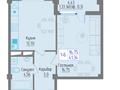 1-комнатная квартира, 41.34 м², 2/12 этаж, Сейфуллина 16 за ~ 12.8 млн 〒 в Конаеве (Капчагай) — фото 2