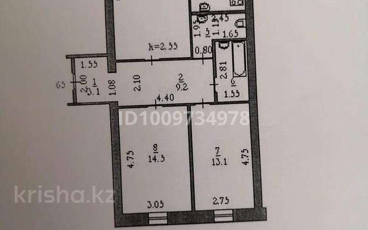 3-бөлмелі пәтер · 85 м² · 3/10 қабат, мкр Жилгородок, бейбитшилик 5а, бағасы: 26 млн ₸ в Актобе — фото 2