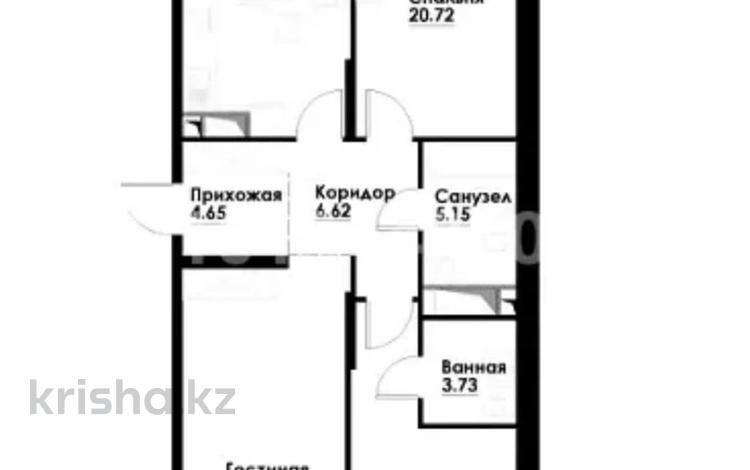 3-комнатная квартира · 103 м² · 5/12 этаж, ул. Фадеева, 38г 38г за 63 млн ₸ в Алматы, Алатауский р-н — фото 2