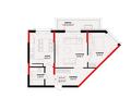 2-бөлмелі пәтер · 62.27 м² · 6/7 қабат, Кошкар-ата 10, бағасы: 28.9 млн 〒 в Шымкенте, Аль-Фарабийский р-н