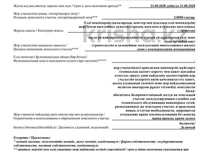 Жер телімі · 2 га, мкр Юго-Восток, бағасы: 150 млн 〒 в Караганде, Казыбек би р-н