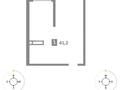 1-бөлмелі пәтер · 41.2 м² · 7/9 қабат, Шұғыла ш/а. 342/1, бағасы: ~ 22.9 млн ₸ в Алматы, Наурызбайский р-н — фото 3