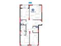 3-комнатная квартира · 119.25 м² · 4/21 этаж, Динмухамед Конаев 3 за ~ 131.2 млн ₸ в Астане, Есильский р-н — фото 3