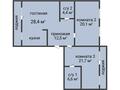 3-бөлмелі пәтер · 97.4 м² · 2/5 қабат, Абая 160, бағасы: 38 млн ₸ в Костанае — фото 2