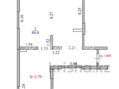3-бөлмелі пәтер · 84.4 м² · 4/16 қабат, Жандосова 94/8, бағасы: 49.9 млн ₸ в Алматы, Бостандыкский р-н