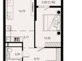 2-комнатная квартира · 45.15 м² · 5/12 этаж, просп. Рыскулова / ул. Онгарсыновой за 27.5 млн ₸ в Алматы, Алатауский р-н — фото 2