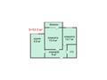 2-бөлмелі пәтер · 53.5 м² · 8/9 қабат, Аэропорт, бағасы: 24 млн ₸ в Костанае — фото 2