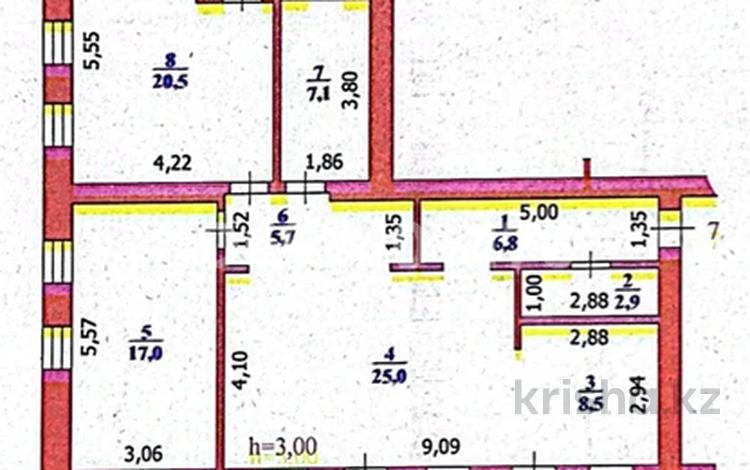 3-комнатная квартира · 100 м² · 4/5 этаж, Алматы 188 за 27 млн ₸ в Уральске — фото 2