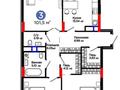 3-бөлмелі пәтер · 102 м² · 7/9 қабат, Турар Рыскулов 18/1 — Хусейн Бен Талал Binom school им. А. Кекилбаева, бағасы: 63.7 млн ₸ в Астане, Есильский р-н — фото 3