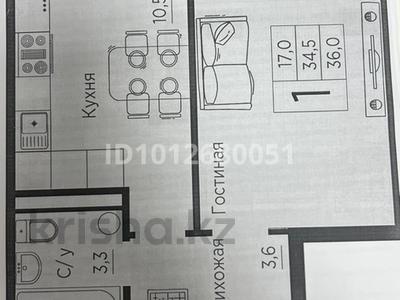 1-бөлмелі пәтер · 36 м² · 3 қабат, ЖМ Лесная поляна 50, бағасы: 13.5 млн ₸ в Косшы
