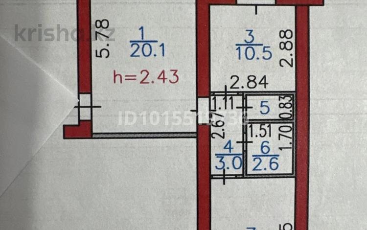 2-комнатная квартира · 51 м² · 2/5 этаж, утепова 24 — напротив Донер за 23.5 млн ₸ в Усть-Каменогорске — фото 2