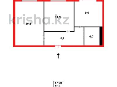 2-комнатная квартира · 50 м² · 4/9 этаж, мкр Юго-Восток, Гапеева 16/2 за 31 млн ₸ в Караганде, Казыбек би р-н